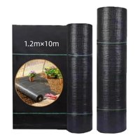 Genérica - 10M De Largo X 1.2M De Ancho Malla Antihierbas, Tela Geotextil Control De Maleza