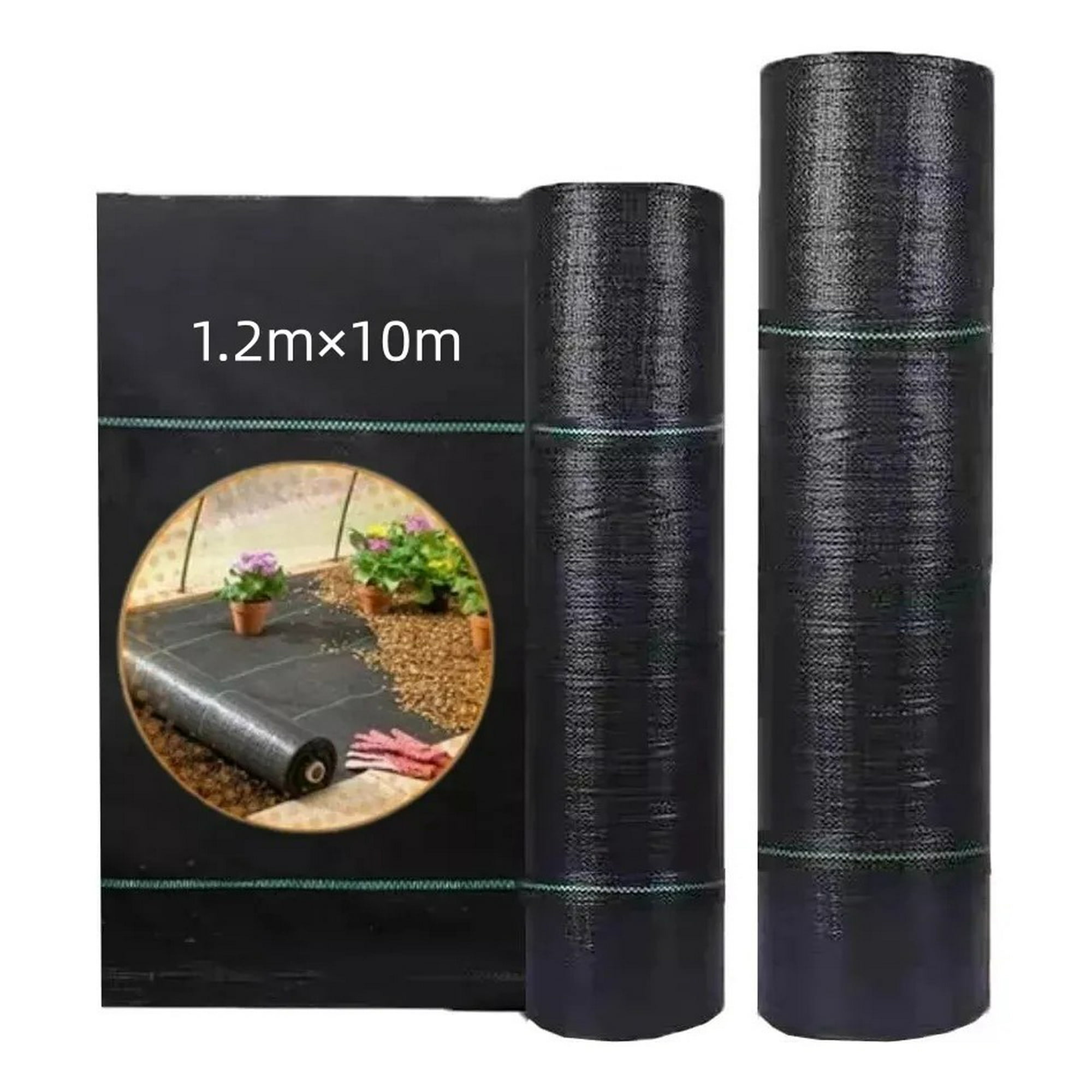 Genérica - 10m De Largo X 1.2m De Ancho Malla Antihierbas, Tela Geotextil Control De Maleza