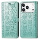 thumbnail image 1 of Funda Cartera FOXDOCK para iPhone 17 Pro Max , Flip PU con Relieve de Gatos y Perros, Tarjetero y Soporte, 1 of 6
