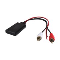Magideal - Adaptador De Música De Cable Auxiliar 2Rca Automotriz, Portátil De Tamaño Pequeño, Transmisión De Alta Velocidad Sin Distorsión, Forma Compacta Ligera