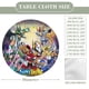 thumbnail image 2 of Saint Seiya-theme Fitted Round Tablecloths Elastic Edged Table Covers Waterproof Table Cloth for Kitchen Holiday Party Tables Decor 150cm, 2 of 6