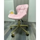 thumbnail image 2 of Silla Escritorio Mariposa Felpa Gold - Rosado, 2 of 3