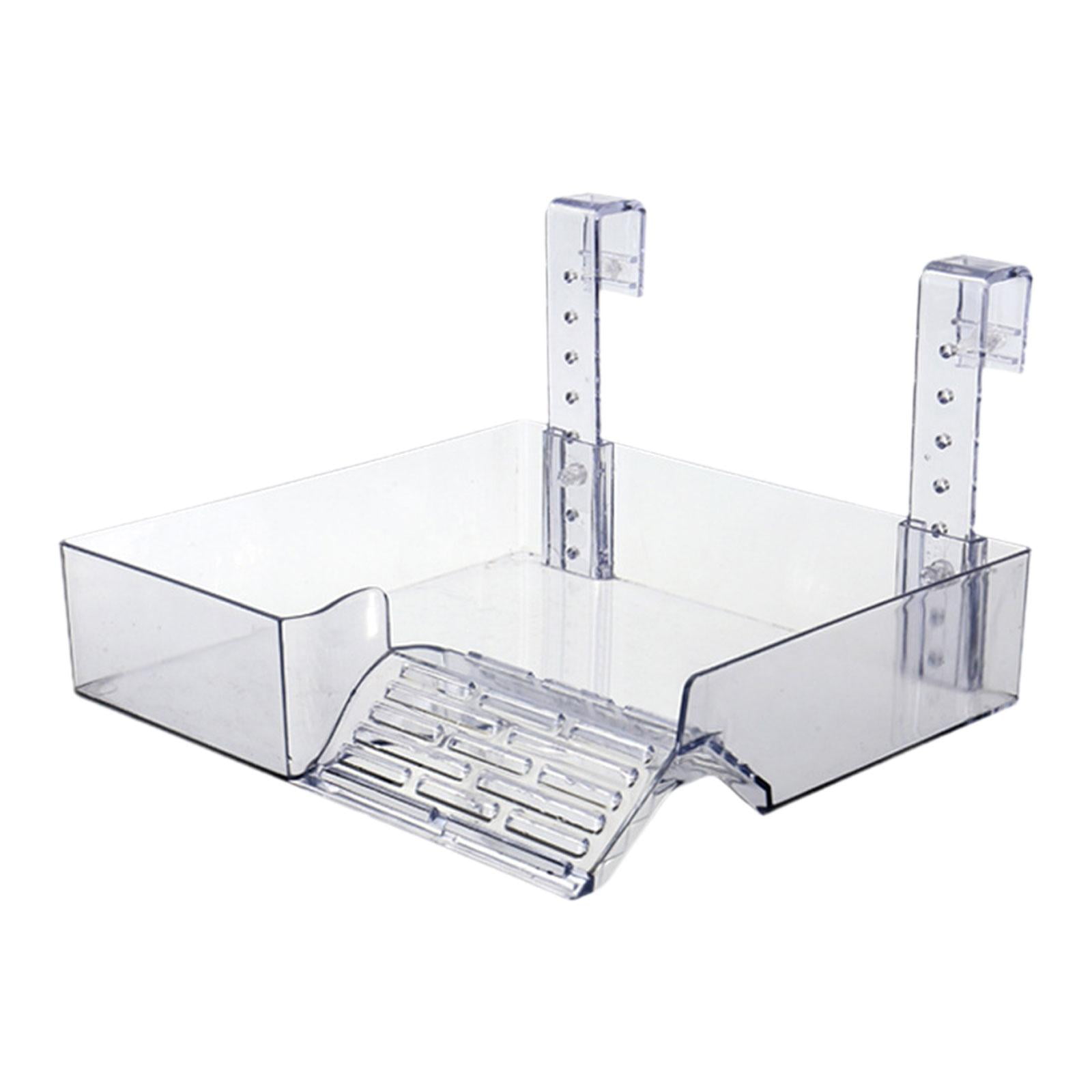 Magideal - Plataforma Para Tortugas Acuario Plataforma Flotante Rampas Escalera Acrílica Diseño Colgante Descanso Decorativo Adecuada Para Peceras Terrarios L