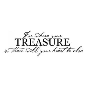 Rienda Libre Graphics - Decomural Where Your Treasure Is Family Ws-15977
