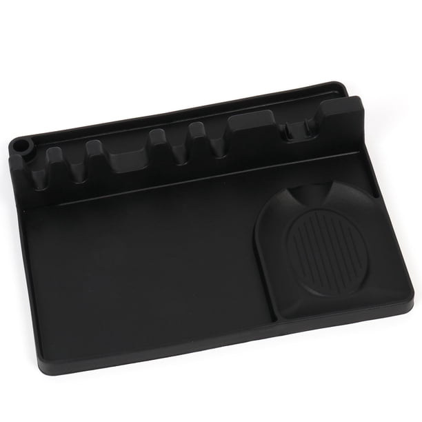 Reposacucharas 2 en 1 de silicona con almohadilla antigoteo para múltiples utensilios de cocina, soporte para cucharas de cocina de gran tamaño, sin BPA, resistente al calor, apto para lavavajillas.