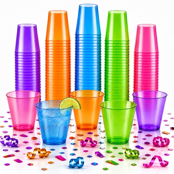 Vasos desechables para chupitos Stumbelina 100 uds 60 ml multicolor