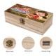 thumbnail image 3 of Millie la Magnífica Caja Organizadora de Madera Rústica - Caja Decorativa Multifuncional para Escritorio, Hogar, Oficina, Joyas y Manualidades, 3 of 6