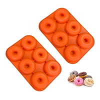 Genérico - Pack X2 Moldes De Silicona Donas Moldes Donuts Molde Dona 6