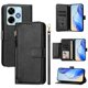 thumbnail image 2 of FOXDOCK Funda Tipo Cartera para Tecno Spark 5 Cuero PU con Cremallera y Correa de Muñeca, Ranuras para Tarjetas, Soporte Plegable, Cierre Magnético, 2 of 5