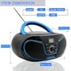 thumbnail image 4 of Reproductor de CD Boombox LONPOO LP-D02 Radio FM portátil Bluetooth, 4 of 9