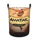 thumbnail image 1 of Avatar: La Leyenda de Aang Cesta de lavandería de gran capacidad redonda con asa, bolsa para ropa sucia plegable, almacenamiento para dormitorio, baño y lavadero 44x35 cm, 1 of 6