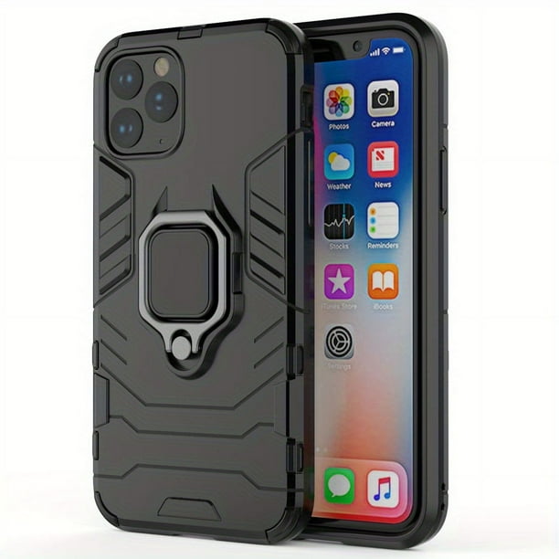 Shockproof Armor Case for iPhone: Protect Your Phone with Shockproof Coque Cover & Ring Holder Stand!