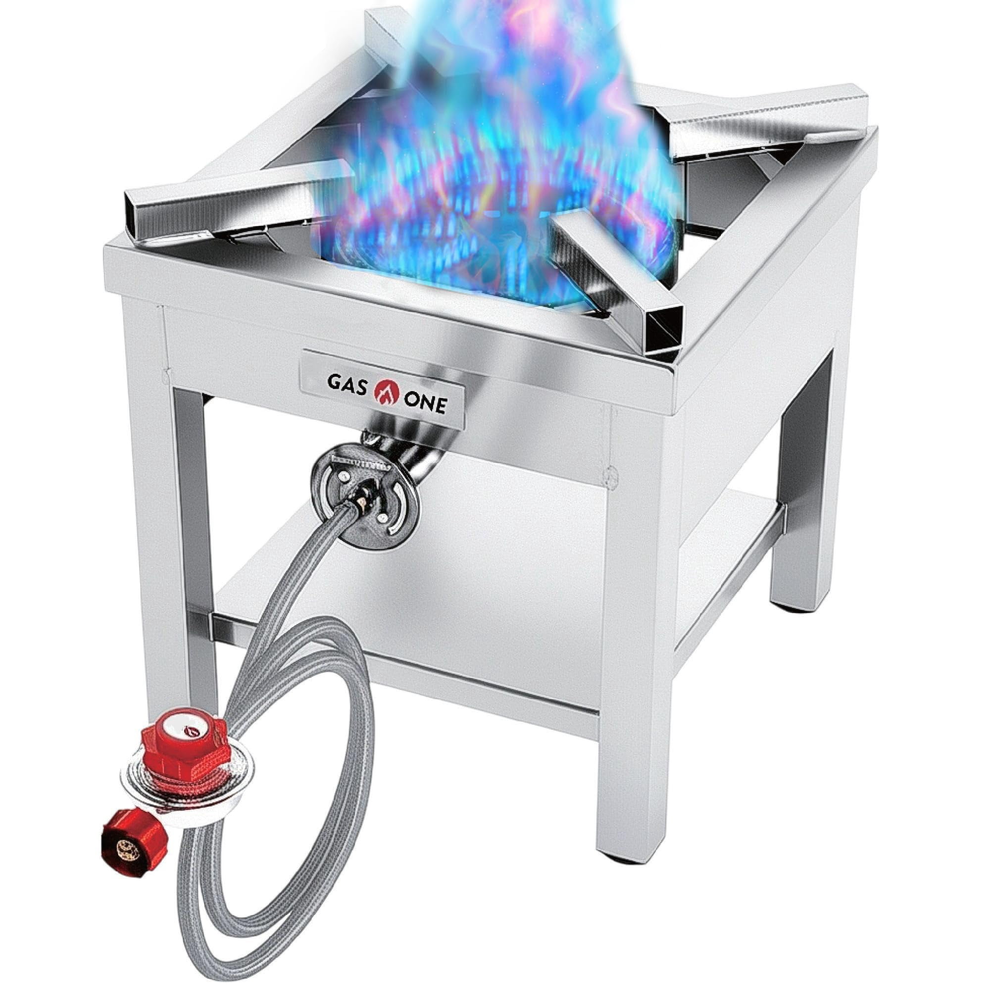 Gas One - Cocina Con Quemador De Propano Gasone De Acero Inoxidable B-5308s