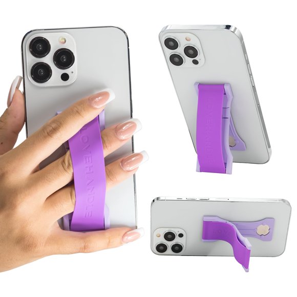 Soporte para Teléfono LOVEHANDLE PRO Premium de Silicona Morado Eléctrico
