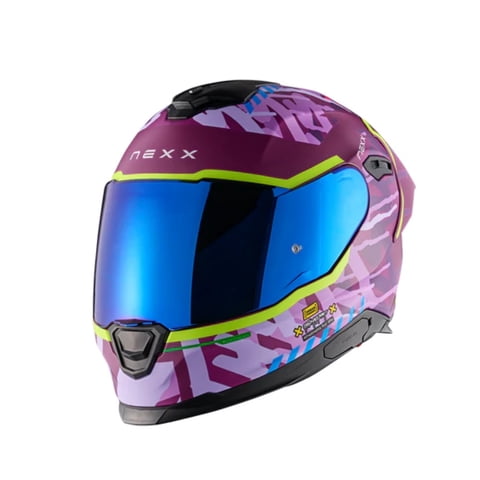 Casco Para Moto Nexx Y.100R Urbangram Aubergine Xl
