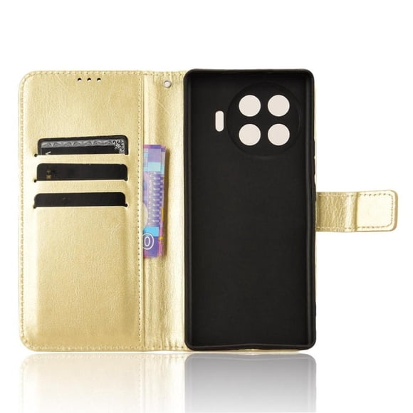 Funda tipo libro para Tecno Spark 20 Pro Plus 4G, cartera todo‑en‑uno, funda multifuncional con tarjetero y correa de muñeca desmontable