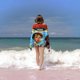 thumbnail image 2 of Santiago de los Mares Toalla de playa de secado rápido con diseño temático, regalo para mujeres y niñas, ideal para cumpleaños, fans, amantes de la música, uso en la playa o al aire libre, 78 × 160 cm, 2 of 6