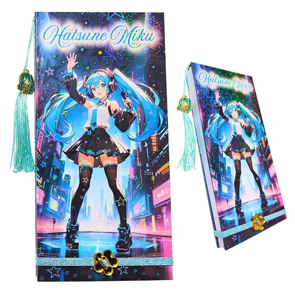 Libreta De Hatsune Miku, Tamaño 10 x 20 cm
