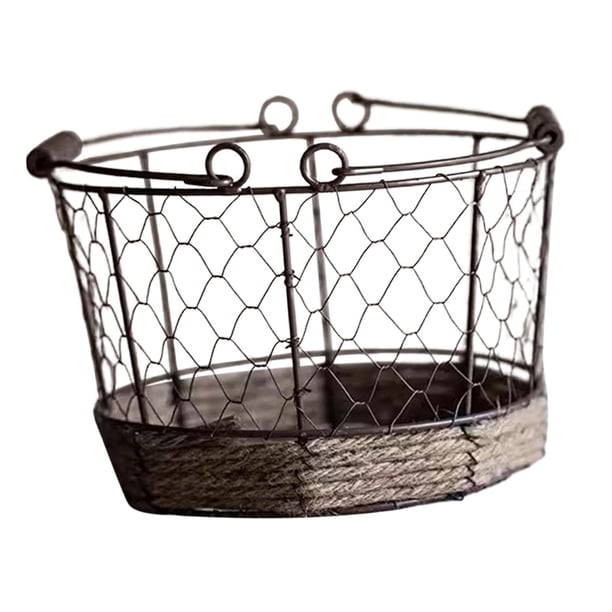 Cesta De Almacenamiento De Alambre Para Huevos, Comestibles Para Gabinete, Cocina, Encimera, Mesa De Comedor S