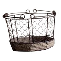 Bothyi - Cesta De Almacenamiento De Alambre Para Huevos, Comestibles Para Gabinete, Cocina, Encimera, Mesa De Comedor S