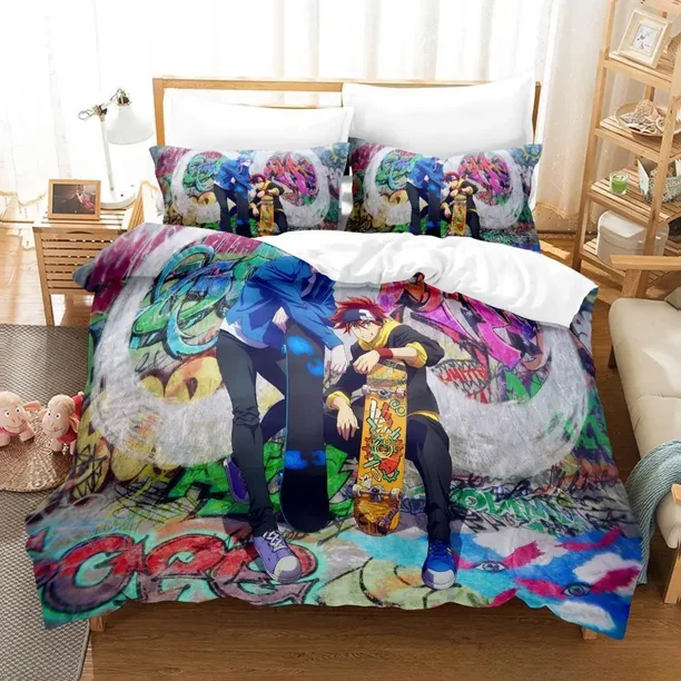 New SK8 the Infinity Bedding Set Bed Set Adult Kid Bedroom Duvet cover Sets Bed Sheet Set Bed Sheets