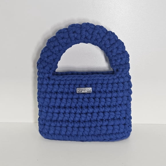 Cartera Fiesta Stella a Crochet Azul Rey