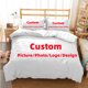 thumbnail image 1 of Personalized Customize Photo Logo Brand Image Duvet Cover Bedding sets Soft Quilt Cover and Pillowcases, 1 of 5