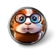 thumbnail image 1 of Cobaya-Theme Round Button Badge: Premium Metal Construction, Ideal for High-End Events 2.8 cm, 1 of 6