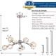 thumbnail image 4 of Candelabro Sputnik Weesalife 76 cm 9 luces cromo, 4 of 8