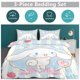 thumbnail image 2 of Cartoon Cinnamoroll 3-Piece Bed Set Warm And Comfortable Kawaii Bedding Set Cute Soft Microfiber Bedclothes for Boys Girls Kids, 2 of 5