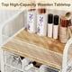 thumbnail image 3 of Organizador de carritos de maquillaje Hongtamoya con 4 cajones y ruedas, color blanco, 3 of 3