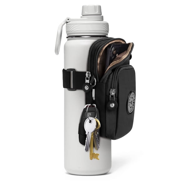 Bolsa para Botella de Agua de Gimnasio con Soporte para Teléfono y Bolsillos
