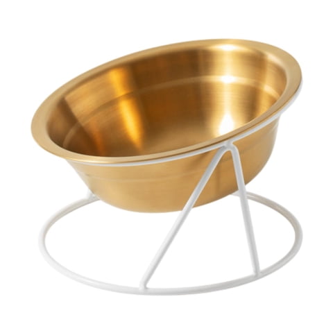 Ioensy - Comedero Elevado Antivómitos Para Gatos Con Soporte Para Gatos Pequeños Y Medianos Con Base Blanca