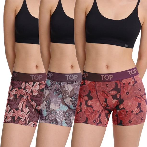 Bóxer Medio Mujer Algodón Pack 3 Colección Favs C2