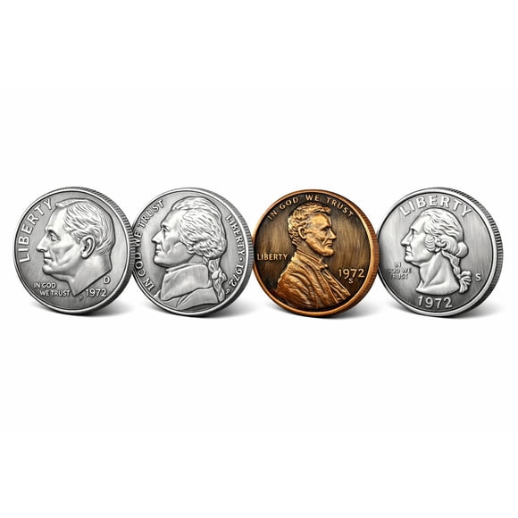 Peso de escritorio Vaulted Skulls & Co Set de 8 cm / 4 monedas