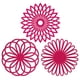 thumbnail image 1 of Agarraderas Para Cocina, Salvamanteles De Silicona, Agarraderas, Mantel, Tapete Multiusos Resistente Al Calor Con Diseño De Flores., 1 of 5