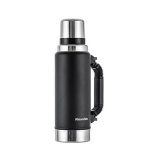 Naturehike - Botella Outdoor Con Mango (Termo) Negra 1250Ml Negro