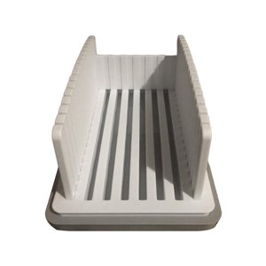 Magideal - Tabla De Cortar, Bandeja Para Rebanar Pan, Guía De Corte Compacta, Estante Para Rebanar Tostadas Manuales, Pan Casero Para Hornear, Accesorios De Coci