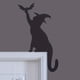 thumbnail image 3 of 1pc Spooky Halloween Door Corner Decoration with Black Cat, Bat, and Witch Hat - Perfect for Home and Office Decor, 3 of 4