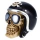thumbnail image 3 of Calavera decorativa de Treasure Cove con gafas y casco P75492C, 3 of 6