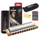thumbnail image 1 of Armónica Hohner Marine Band en Do – Pack con estuche y paño, 1 of 9