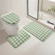 thumbnail image 3 of Set Alfombras De Baño 3 Piezas Suaves Absorbentes T.f.i Verde Pistacho Cómic, 3 of 3