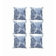 thumbnail image 2 of Pack de 6 Fundas de Cojín Lino Hoja Decoración 43x43 cm Azul, 2 of 3