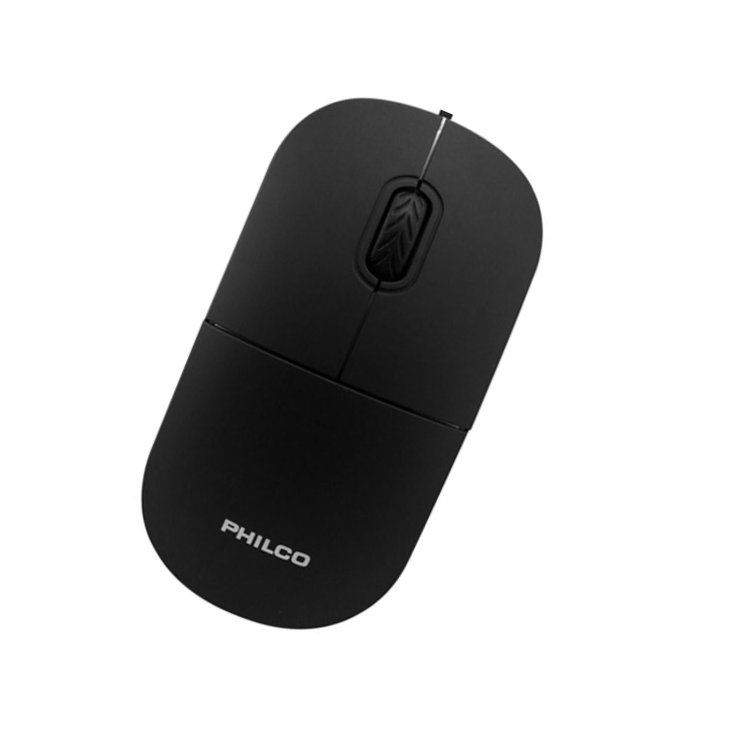Philco - Mouse Usb 3 Botones Negro 122un