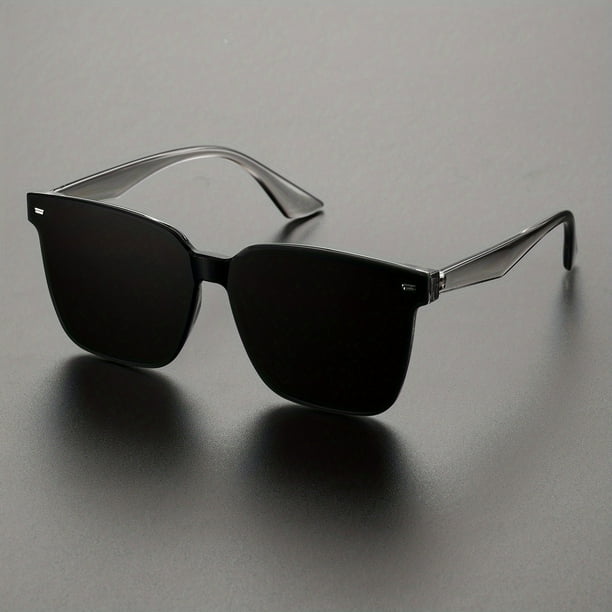 1pc Men's Vintage Oval UV400 Sunglasses Decorative Eyewear For All Seasons