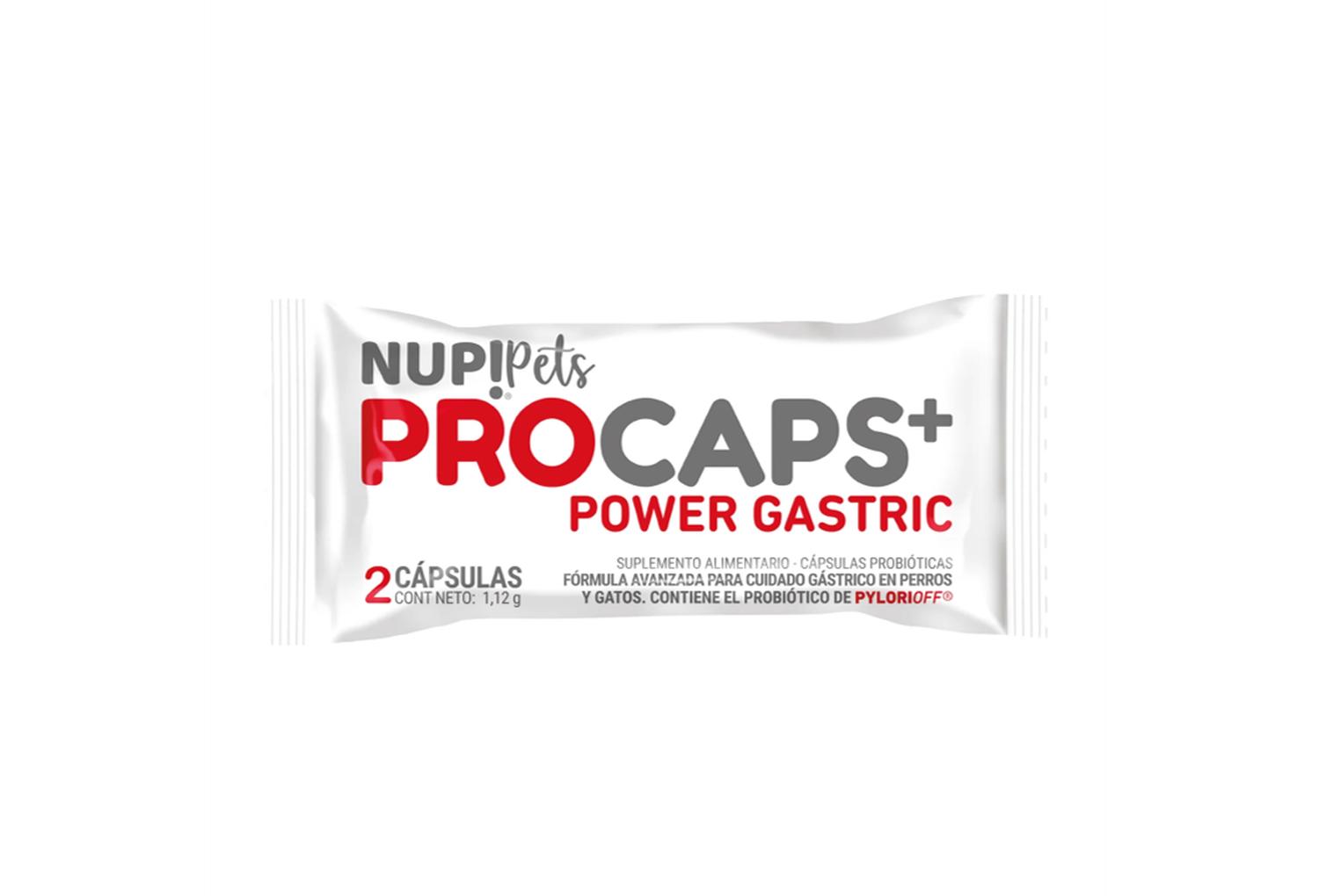 Nup!®Pets - X3 Sachet Nup Pets Pro Caps Power Gastric Perro Gato