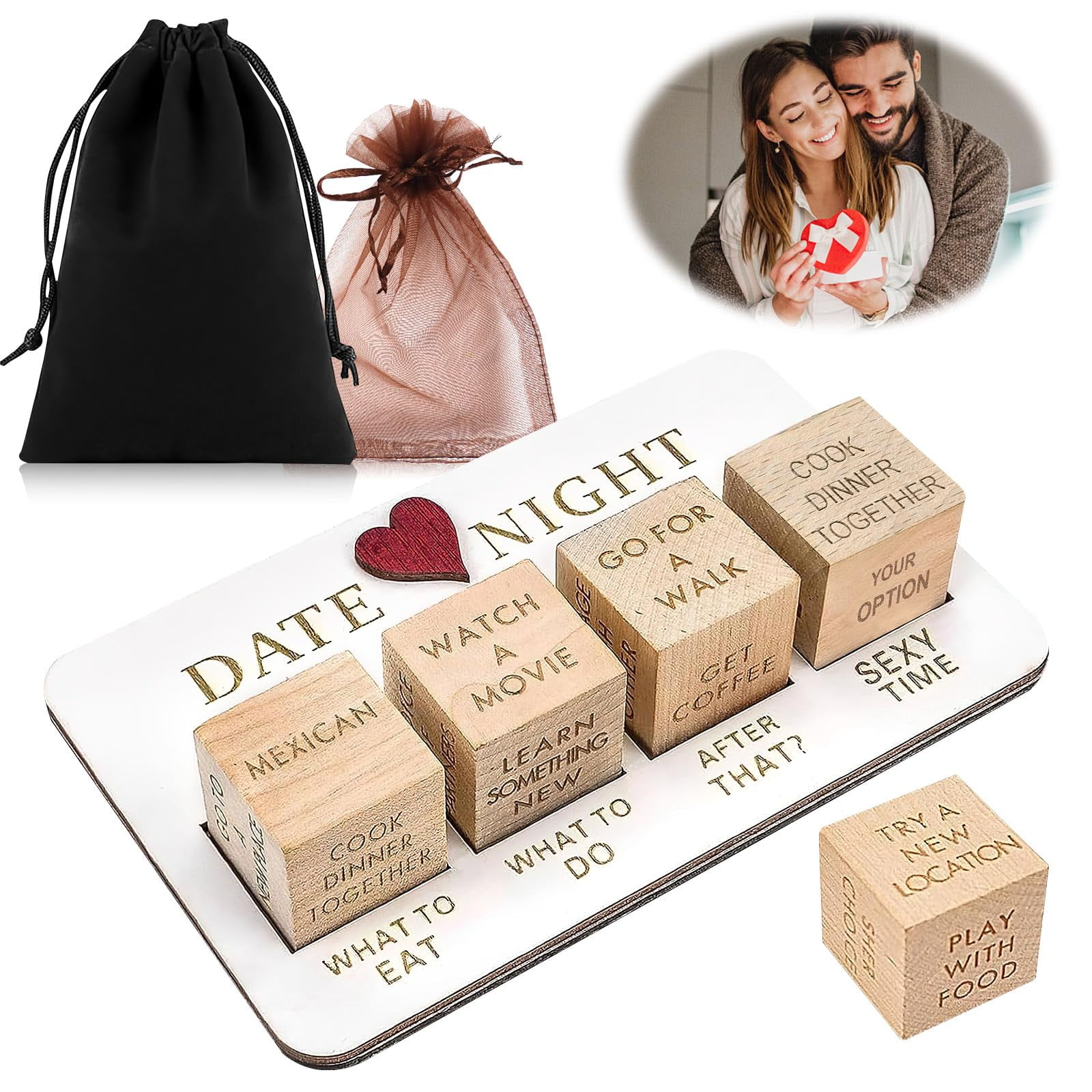 Set De Regalo Date Night Dice Kykake Couples Decision Game