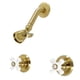 thumbnail image 1 of Grifo de ducha Kingston Brass Victorian para bañera y ducha, latón cepillado, 1 of 2