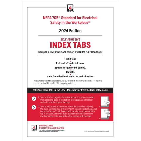 Etiquetas Adhesivas Índice NFPA 70E 2024