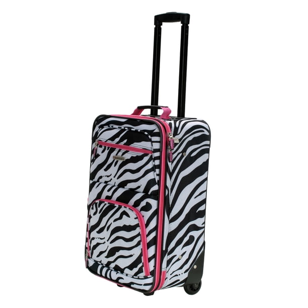 Juego de equipaje Rockland Fashion Softside Upright Pink Zebra, 2